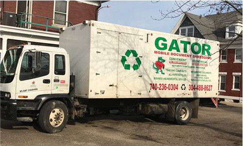 gator shredding truck