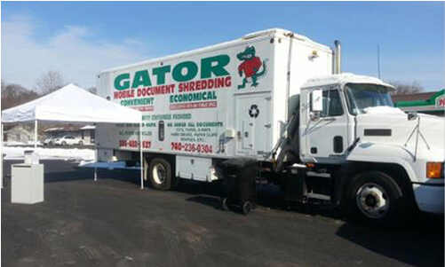 gator shredding truck