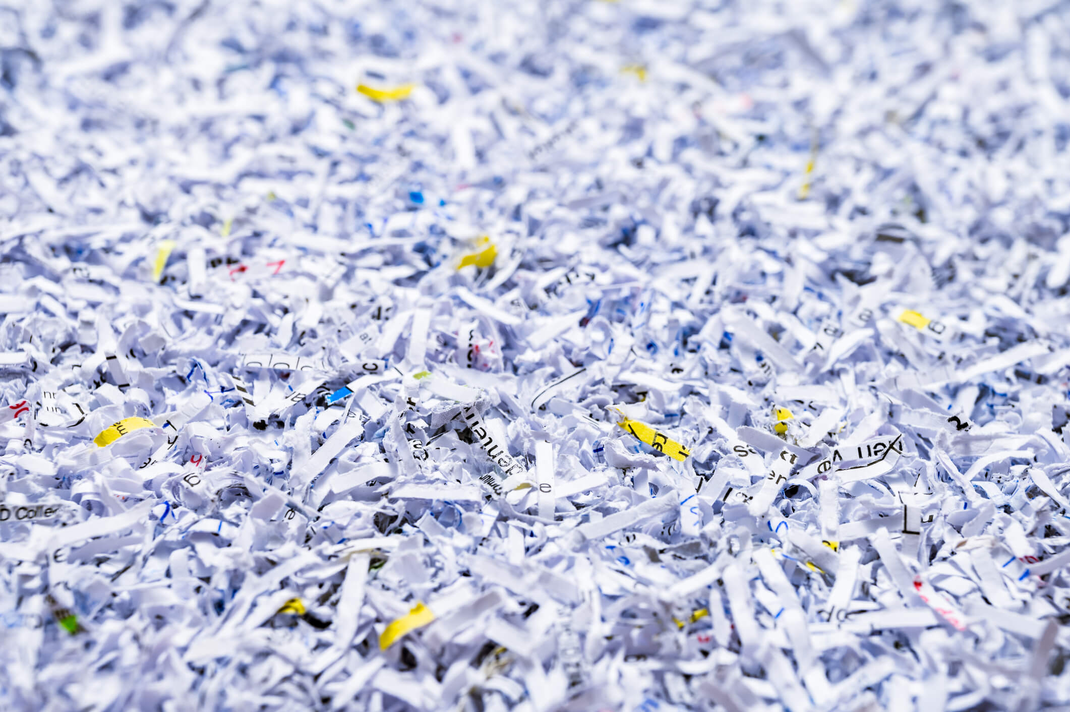 shredded documents